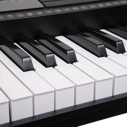 Karrera 61 Keys Electronic Keyboard Piano with Stand - Black V240-EKB-CHJ-61-BK