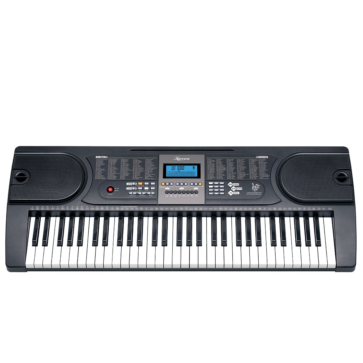 Karrera 61 Keys Electronic Keyboard Piano with Stand - Black V240-EKB-CHJ-61-BK