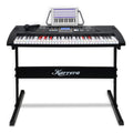 Karrera 61 Keys Electronic LED Keyboard Piano with Stand - Black V240-EKB-CHJ-61-BK-LED