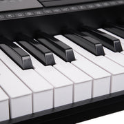 Karrera 61 Keys Electronic LED Keyboard Piano with Stand - Black V240-EKB-CHJ-61-BK-LED