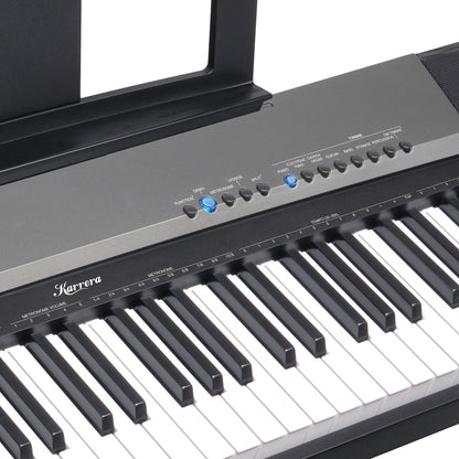 Karrera 88 Keys Electronic Keyboard Piano with Stand Black V240-EKB-CHJ-88-BK
