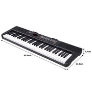 Karrera 61-Key Electronic Piano Keyboard with LED and Folding Stand in Black CHJ-SD1 V240-EKB-CHJ-SD1-BK