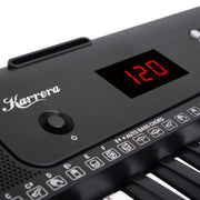 Karrera 61-Key Electronic Piano Keyboard with LED and Folding Stand in Black CHJ-SD1 V240-EKB-CHJ-SD1-BK