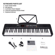 Karrera 61-Key Electronic Piano Keyboard with LED and Folding Stand in Black CHJ-SD1 V240-EKB-CHJ-SD1-BK