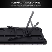 Karrera 61-Key Electronic Piano Keyboard with LED and Folding Stand in Black CHJ-SD1 V240-EKB-CHJ-SD1-BK
