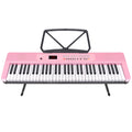 Karrera 61-Key Electronic Piano Keyboard with LED and Folding Stand in Pink CHJ-SD1 V240-EKB-CHJ-SD1-PK