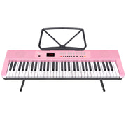 Karrera 61-Key Electronic Piano Keyboard with LED and Folding Stand in Pink CHJ-SD1 V240-EKB-CHJ-SD1-PK