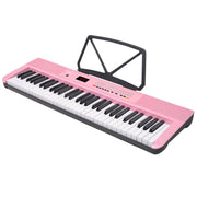 Karrera 61-Key Electronic Piano Keyboard with LED and Folding Stand in Pink CHJ-SD1 V240-EKB-CHJ-SD1-PK