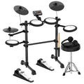 Karrera TDX-16 Electronic Drum Kit with LCD, Toms, Snares Quiet Mesh Pads & Pedals, Adjustable Stool, V240-ELE-DRM-5PC