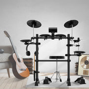 Karrera TDX-16 Electronic Drum Kit with LCD, Toms, Snares Quiet Mesh Pads & Pedals, Adjustable Stool, V240-ELE-DRM-5PC