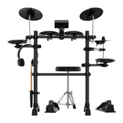 Karrera TDX-16 Electronic Drum Kit with LCD, Toms, Snares Quiet Mesh Pads & Pedals, Adjustable Stool, V240-ELE-DRM-5PC