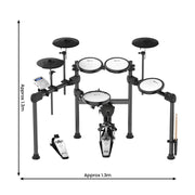 Karrera X23 Electronic Drum Kit with Sound Module, 3 Toms, Snare Quiet Mesh Drum Heads, Cymbals & Pedal V240-ELE-DRM-X23
