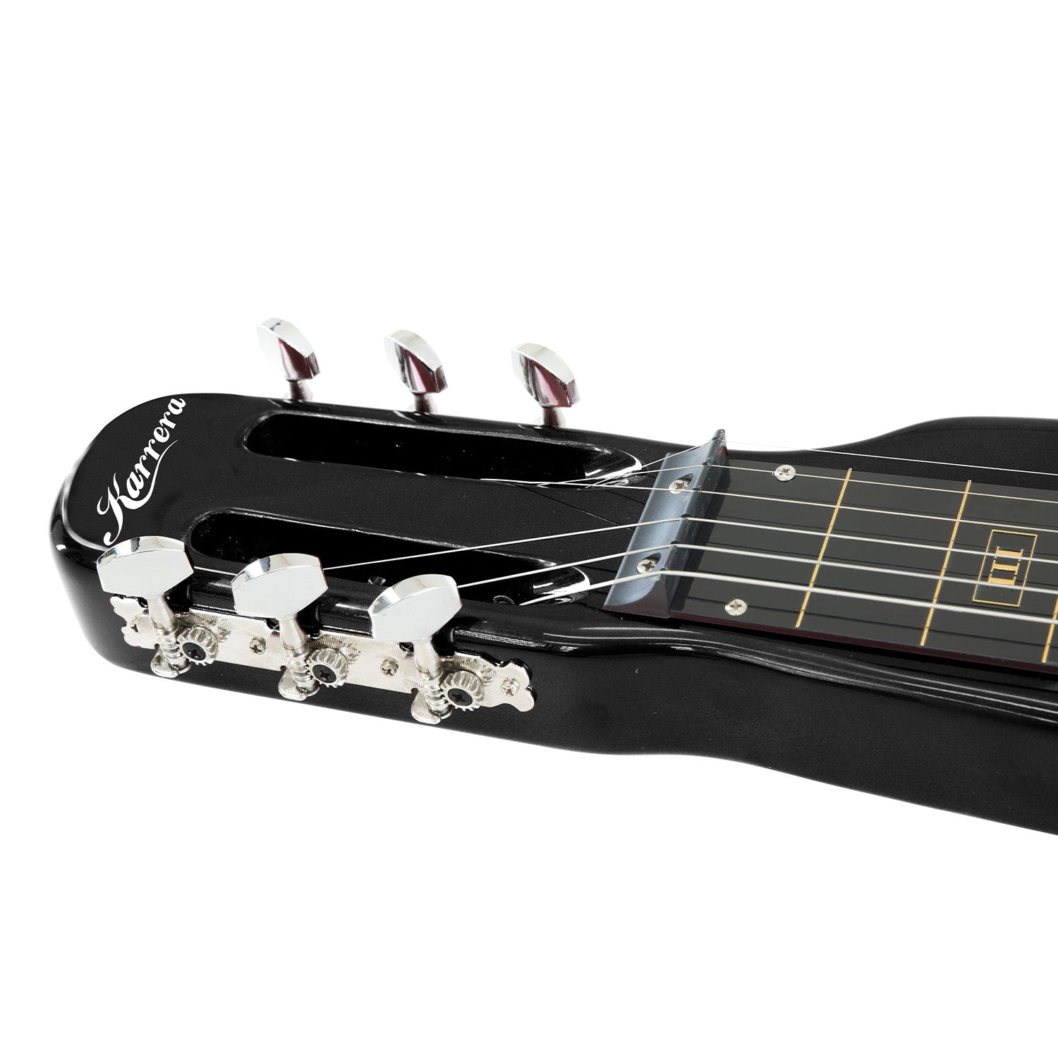 Karrera 29in 6-String Lap Steel Hawaiian Guitar - Black V240-ELE-LAP-6S-BK