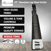 Karrera 29in 6-String Lap Steel Hawaiian Guitar - Black V240-ELE-LAP-6S-BK