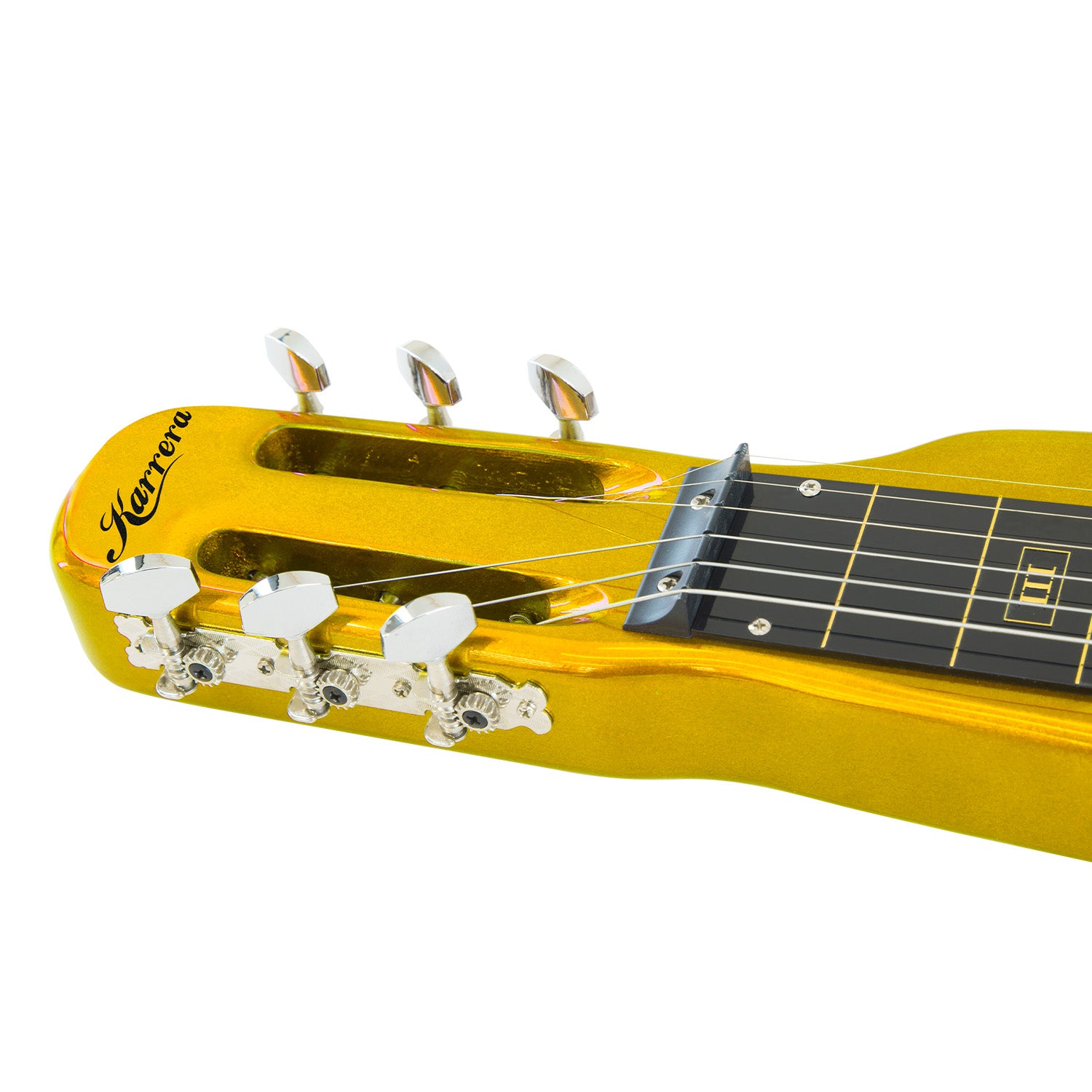 Karrera 29in 6-String Lap Steel Hawaiian Guitar - Metallic Gold V240-ELE-LAP-6S-OR