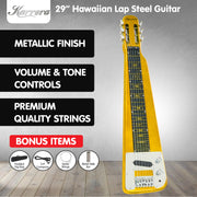 Karrera 29in 6-String Lap Steel Hawaiian Guitar - Metallic Gold V240-ELE-LAP-6S-OR