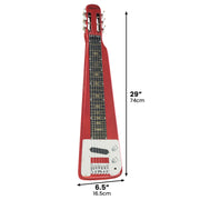 Karrera 6-String Steel Lap Guitar - Metallic Red V240-ELE-LAP-6S-RD