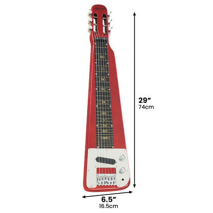 Karrera 6-String Steel Lap Guitar - Metallic Red V240-ELE-LAP-6S-RD