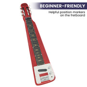 Karrera 6-String Steel Lap Guitar - Metallic Red V240-ELE-LAP-6S-RD