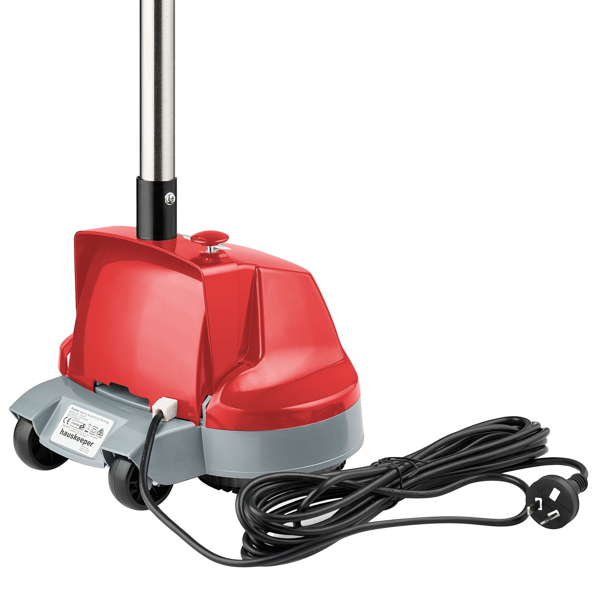 Klika Hauskeeper 5 in 1 Electric 240V Floor Polisher w/ 6M Power Cable Timber Hard Waxer Buffer Cleaner Red V240-FLOORWAX