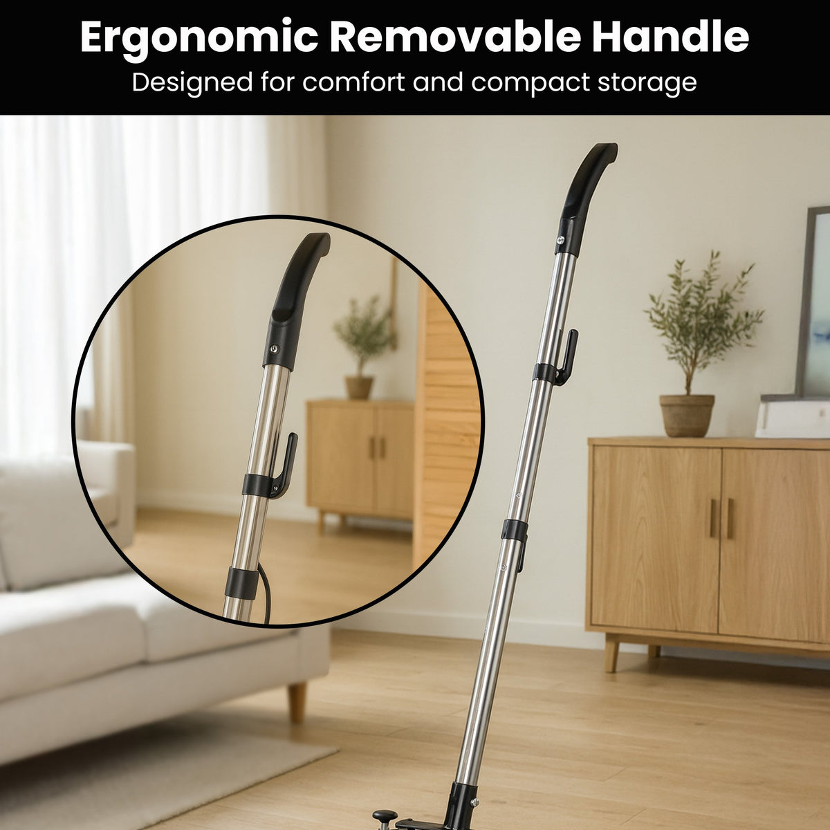 Kartrite Hauskeeper Gen2 5-in-1 Black Electric Floor Polisher Hard Waxer Buffer Scrubber Cleaner 240v With V240-FLR-POL-BK