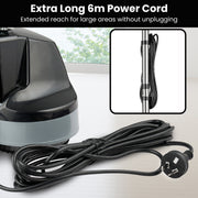 Kartrite Hauskeeper Gen2 5-in-1 Black Electric Floor Polisher Hard Waxer Buffer Scrubber Cleaner 240v With V240-FLR-POL-BK