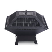 Wallaroo Portable Outdoor Fire Pit for BBQ, Grilling, Cooking, Camping V240-FPT-HP04