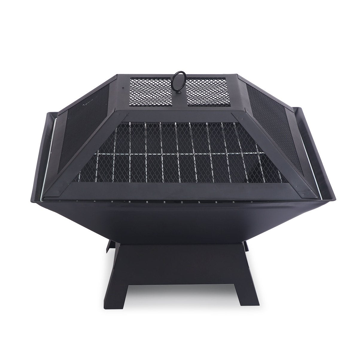 Wallaroo Portable Outdoor Fire Pit for BBQ, Grilling, Cooking, Camping V240-FPT-HP04