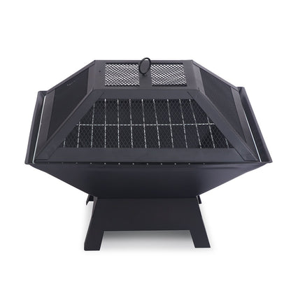 Wallaroo Portable Outdoor Fire Pit for BBQ, Grilling, Cooking, Camping V240-FPT-HP04