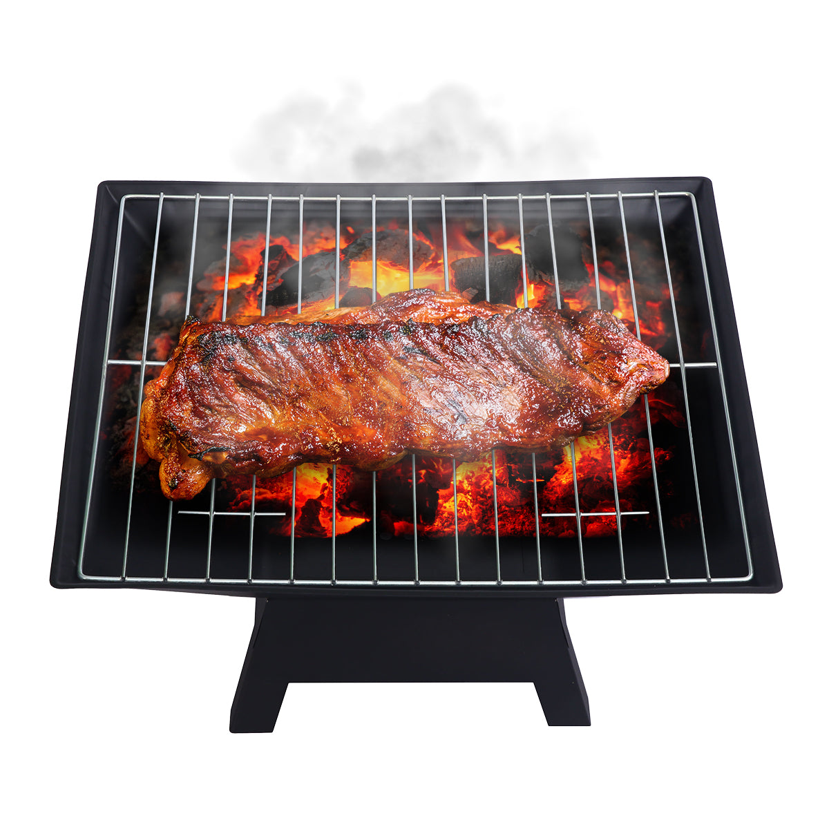 Wallaroo Portable Outdoor Fire Pit for BBQ, Grilling, Cooking, Camping V240-FPT-HP04