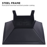 Wallaroo Portable Outdoor Fire Pit for BBQ, Grilling, Cooking, Camping V240-FPT-HP04