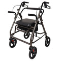 Orthonica Foldable Steel Frame Rollator Walker Lightweight Mobility Aid in Grey V240-FRW-MAS-01L-GY