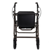 Orthonica Foldable Steel Frame Rollator Walker Lightweight Mobility Aid in Grey V240-FRW-MAS-01L-GY