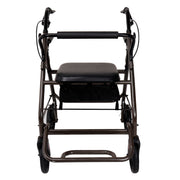 Orthonica Foldable Steel Frame Rollator Walker Lightweight Mobility Aid in Grey V240-FRW-MAS-01L-GY