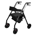 Orthonica Foldable Mobility Steel Rollator 136kg Max Capacity Black V240-FRW-MAS-029-BK