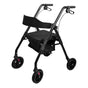 Orthonica Foldable Mobility Steel Rollator 136kg Max Capacity Black V240-FRW-MAS-029-BK