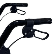 Orthonica Foldable Mobility Steel Rollator 136kg Max Capacity Black V240-FRW-MAS-029-BK