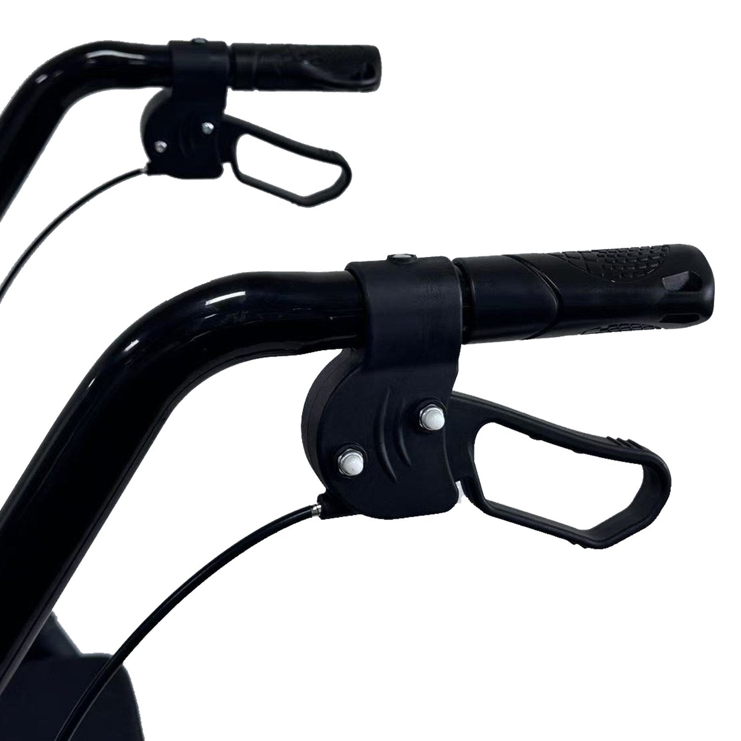 Orthonica Foldable Mobility Steel Rollator 136kg Max Capacity Black V240-FRW-MAS-029-BK