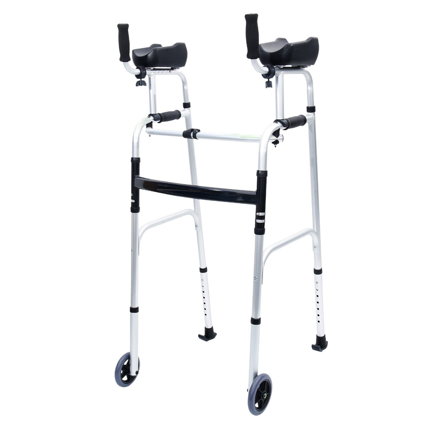 Orthonica Folding Rollator Walker Aluminium Adjustable Handles With Cane Box V240-FRW-MAS-30-508L