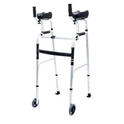 Orthonica Folding Rollator Walker Aluminium Adjustable Handles With Cane Box V240-FRW-MAS-30-508L
