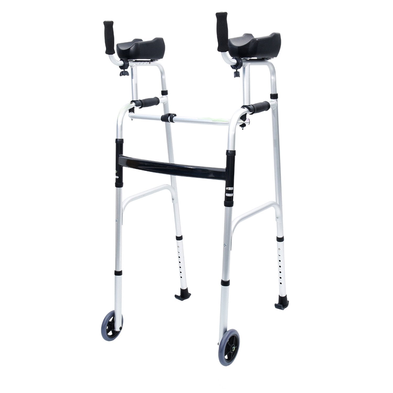 Orthonica Folding Rollator Walker Aluminium Adjustable Handles With Cane Box V240-FRW-MAS-30-508L