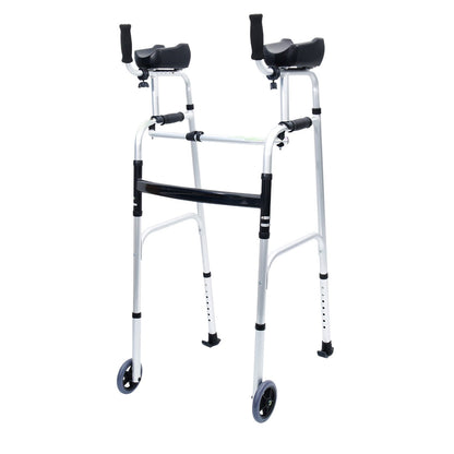 Orthonica Folding Rollator Walker Aluminium Adjustable Handles With Cane Box V240-FRW-MAS-30-508L