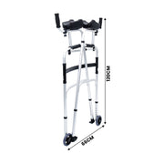 Orthonica Folding Rollator Walker Aluminium Adjustable Handles With Cane Box V240-FRW-MAS-30-508L