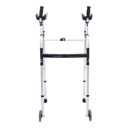 Orthonica Folding Rollator Walker Aluminium Adjustable Handles With Cane Box V240-FRW-MAS-30-508L