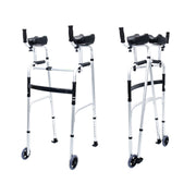Orthonica Folding Rollator Walker Aluminium Adjustable Handles With Cane Box V240-FRW-MAS-30-508L