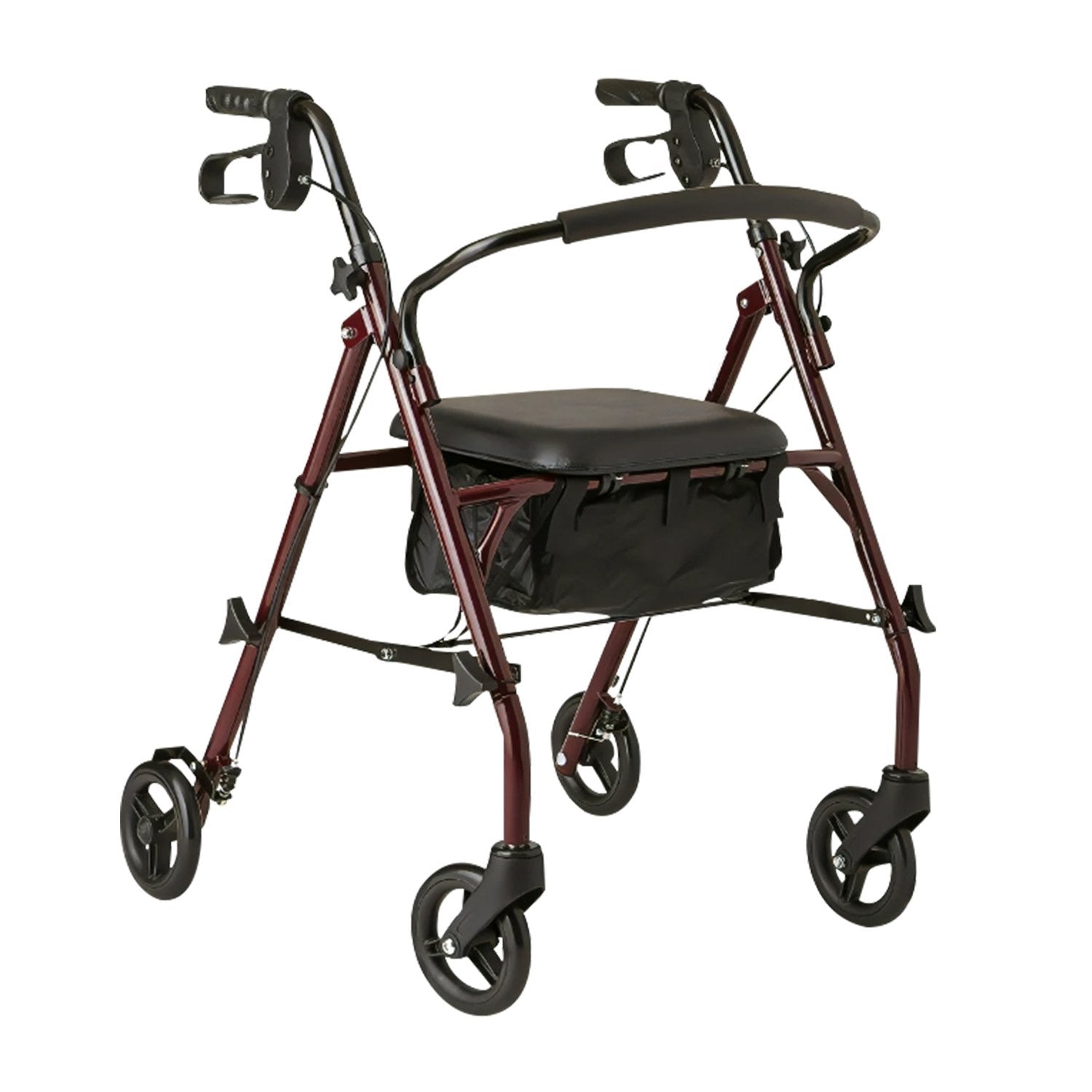 Orthonica Foldable Steel Frame Rollator 4-wheel Walker V240-FRW-MAS-30-STL