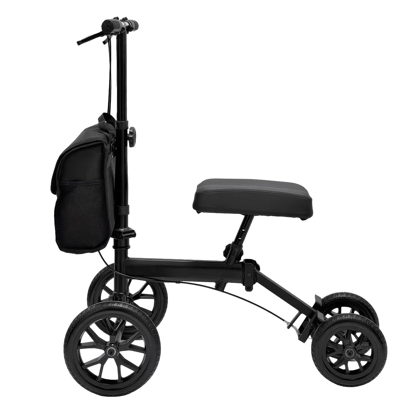 Orthonica Knee Walker with Adjustable Pad and Dual Brakes V240-FRW-MAS-3510-BK