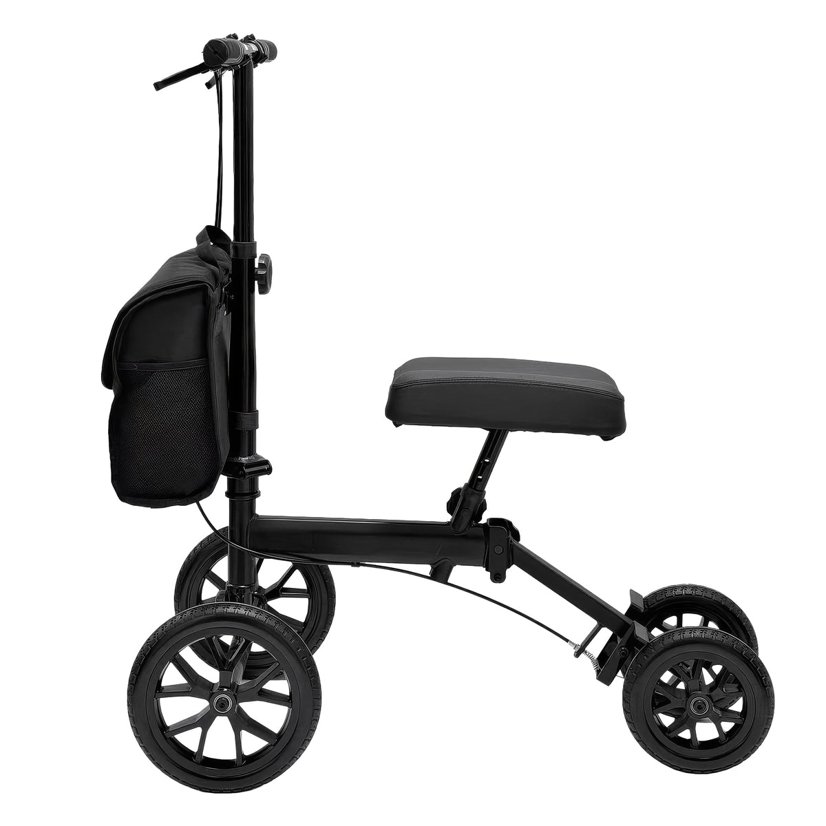 Orthonica Knee Walker with Adjustable Pad and Dual Brakes V240-FRW-MAS-3510-BK