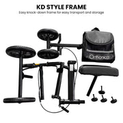 Orthonica Knee Walker with Adjustable Pad and Dual Brakes V240-FRW-MAS-3510-BK