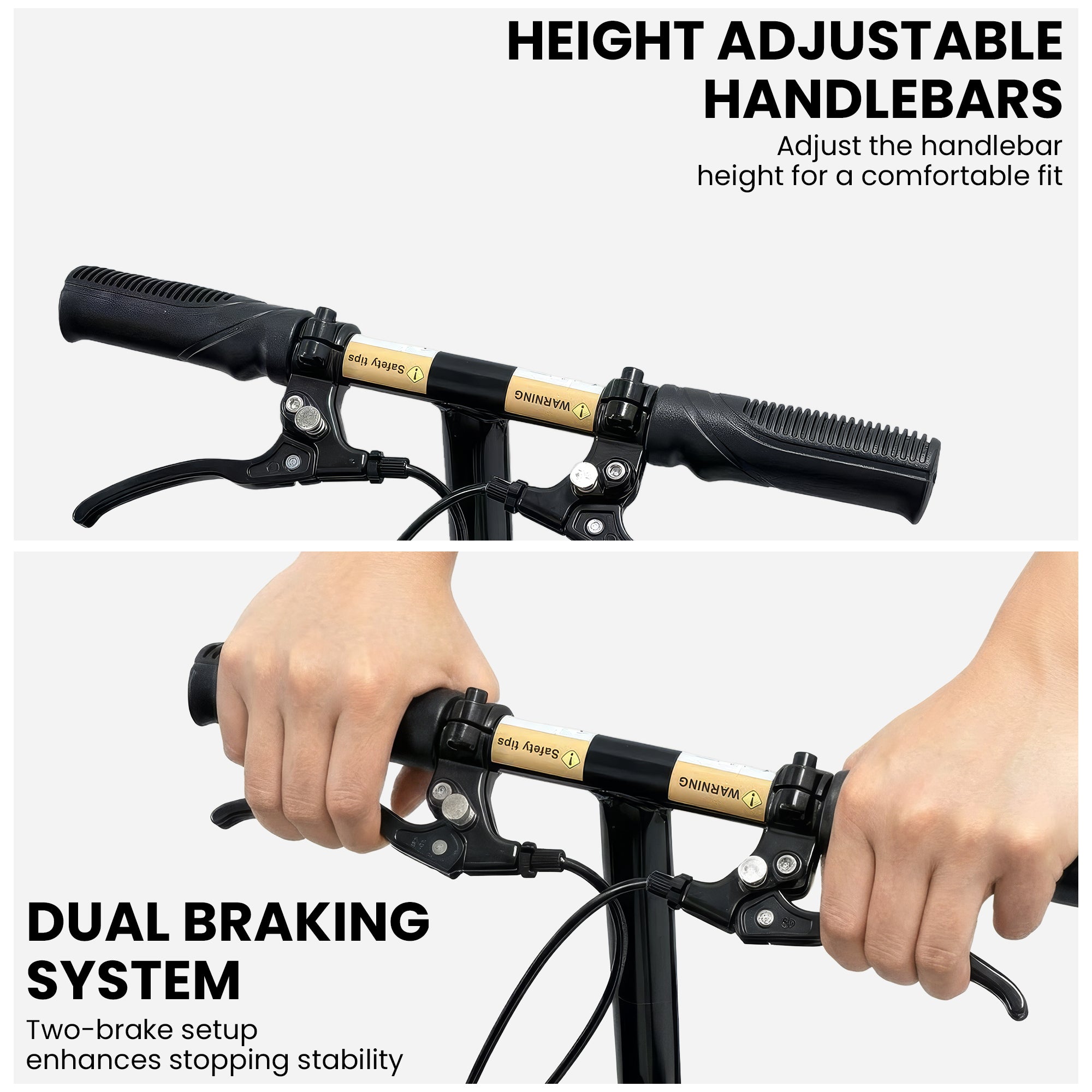 Orthonica Knee Walker with Adjustable Pad and Dual Brakes V240-FRW-MAS-3510-BK